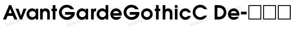 AvantGardeGothicC De字体转换